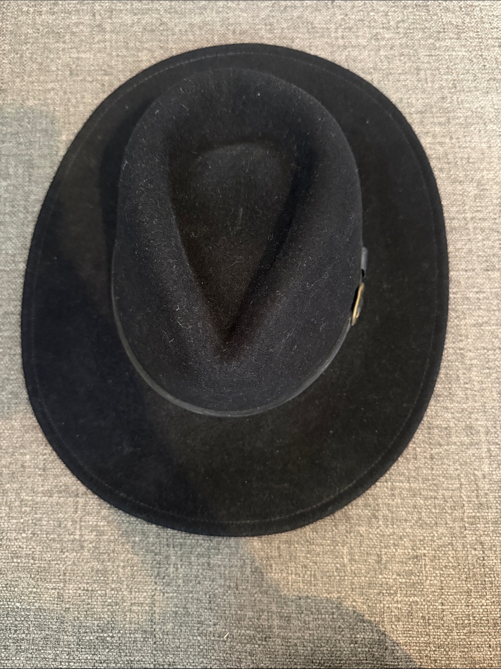 Bailey “Briar” Black Felt Fedora with Leather Band - Picture 2 of 5